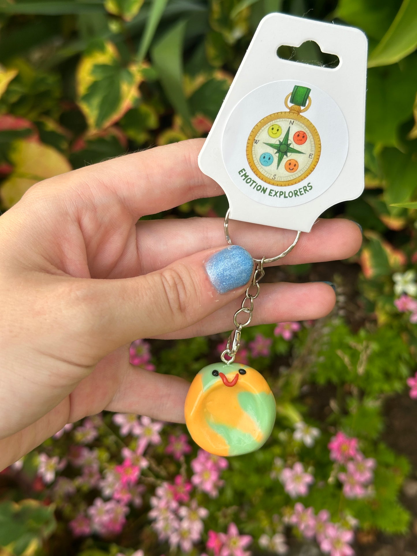 Happy Emotion Stone Keyring