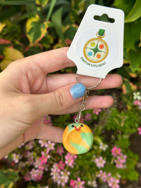 Happy Emotion Stone Keyring